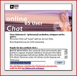 Der Eingang zum Chat
