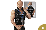 Latex Herren Zip Weste 