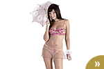 Kleid + String Stickerei